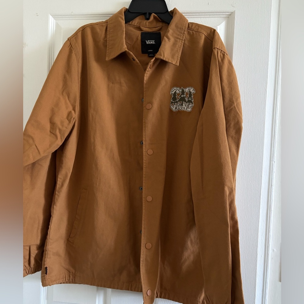 🤎VANS- Embroidered Shirt Jacket, Size:L